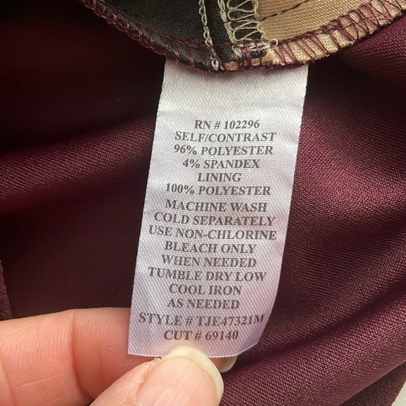 Connect Apparel Diagonal Stripe Sheath Dress Sz 6 - Picture 3 of 8